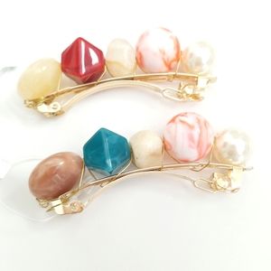 Anthropologie Resin Barrette Set